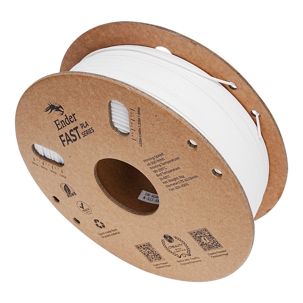 

1KG Creality Ender Fast PLA Filament 1.75mm High Fluidity High Speed 3D Printing Material High Success Rate Spool Dimensional