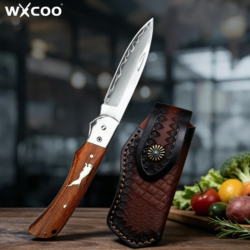 Stainless Steel Kitchen Knife Unique Folding Fruit knife Convenient Household Fruit Peeler Small Knife for Melon Fruit Tools