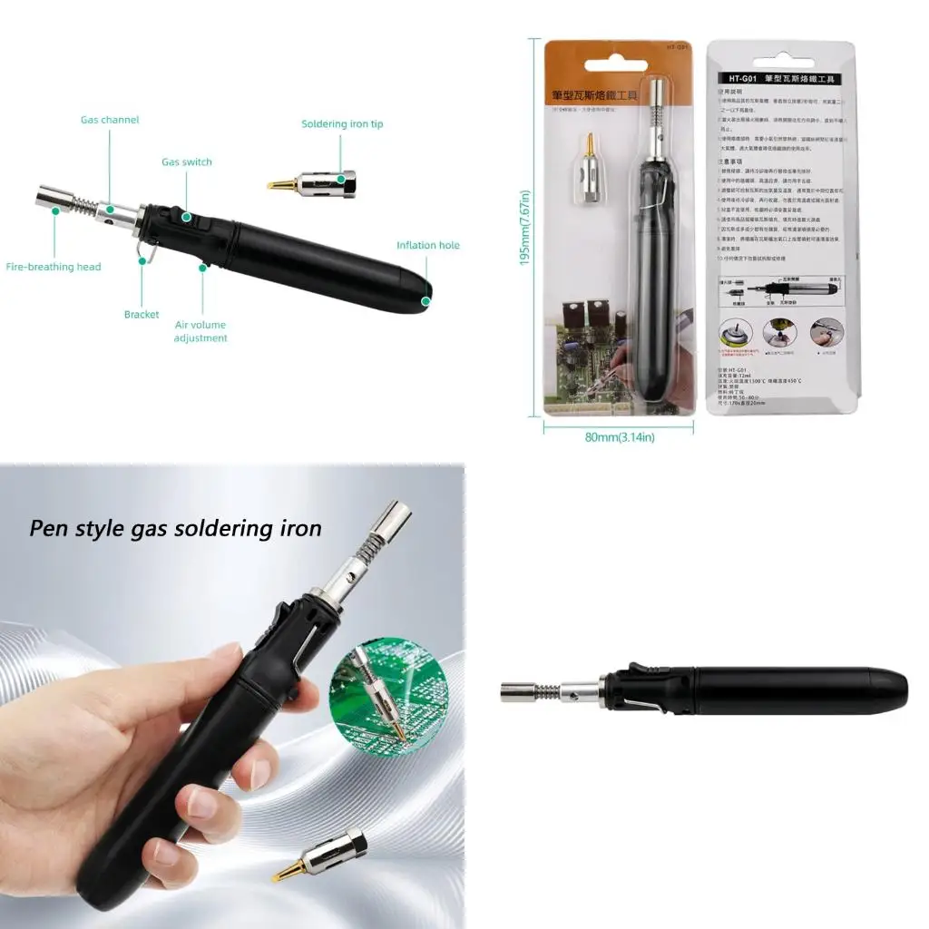 Compactly Gas Soldering Iron Tool For Quick Heating Electronic Repairs Tool high quality