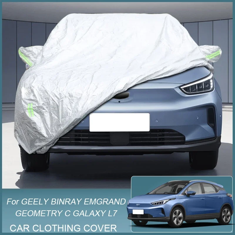 

Full Car Cover Rain Frost Snow Dust Waterproof Protect For GEELY GEOMETRY C GALAXY L7 Emgrand SS11 BINRAY Anti UV Cover Accessor