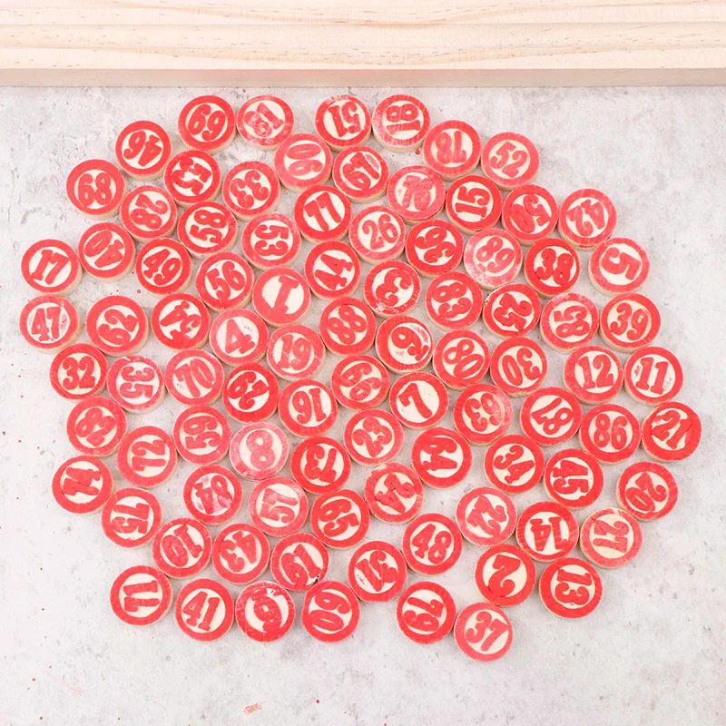 

Для захватывания игры с номерами Бинго Лото — идеальный игровой подарок для друзей и семьи, 90 шт., роскошные деревянные сменные пластины