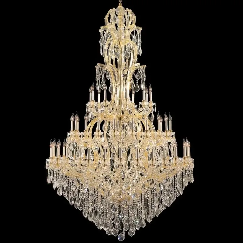 Factory Chandelier European Luxury American Style Grand Villa Living Room Dining Room Crystal Big Size Chandelier