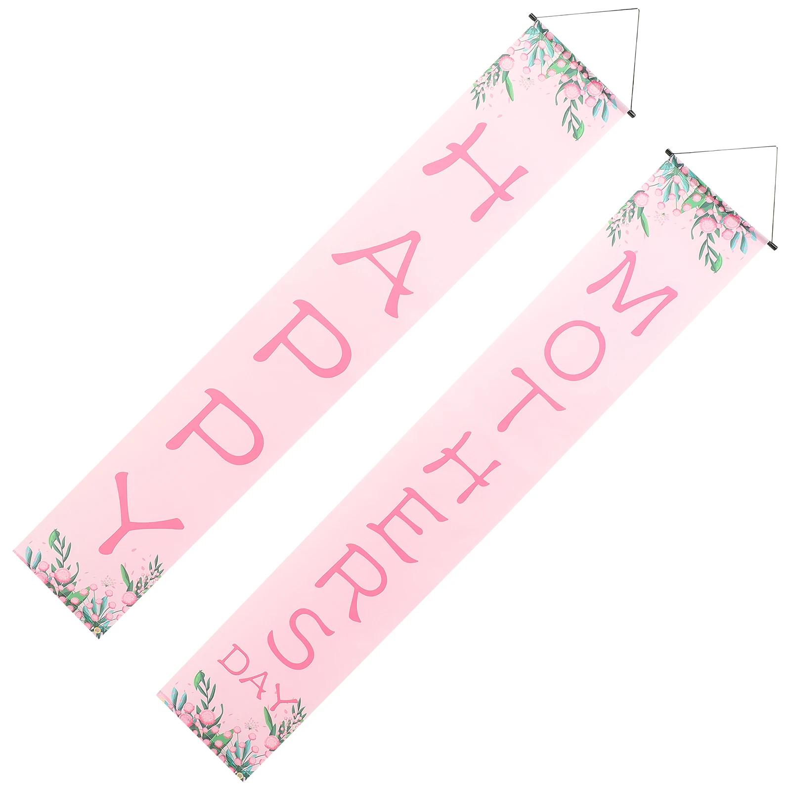 

Polyester Banner Household nament Front Door Wall Mothers Day Gift Hanging Festive Atmosphere Yard School
