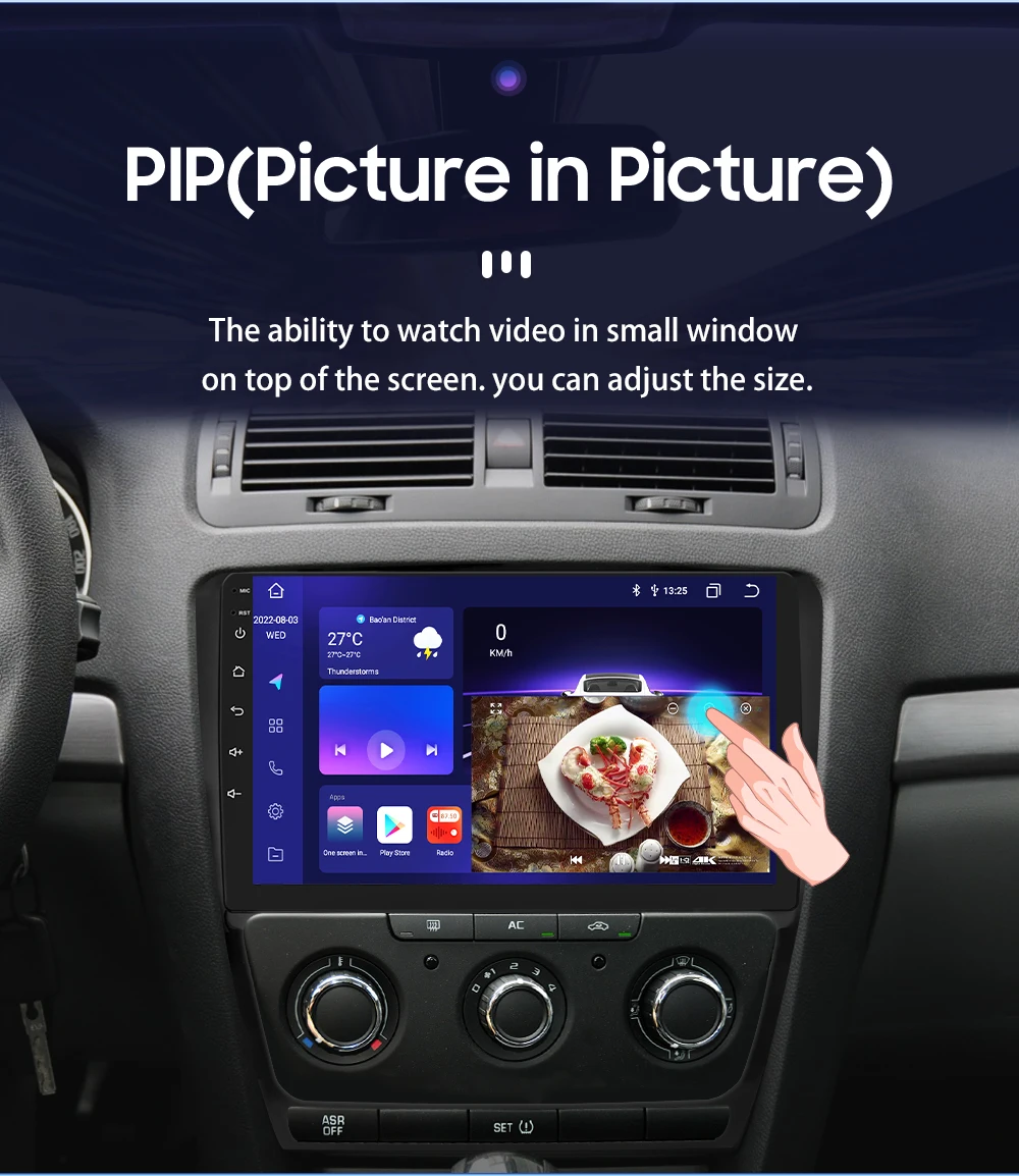 Hizpo 7862 Autoradio für Skoda Octavia 2 2008–2013 GPS Smart Intelligent Systems Autoradio Wireless CarPlay Android Auto WIFI 4G – Detail 31