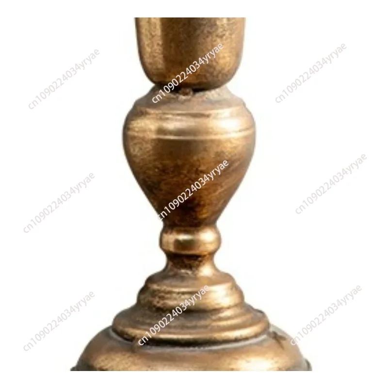 Luxury Gold Metal Floor Vase | 54cm/48.5cm Vintage Trophy Urn | Wedding & Home Centerpiece with Embossed Design