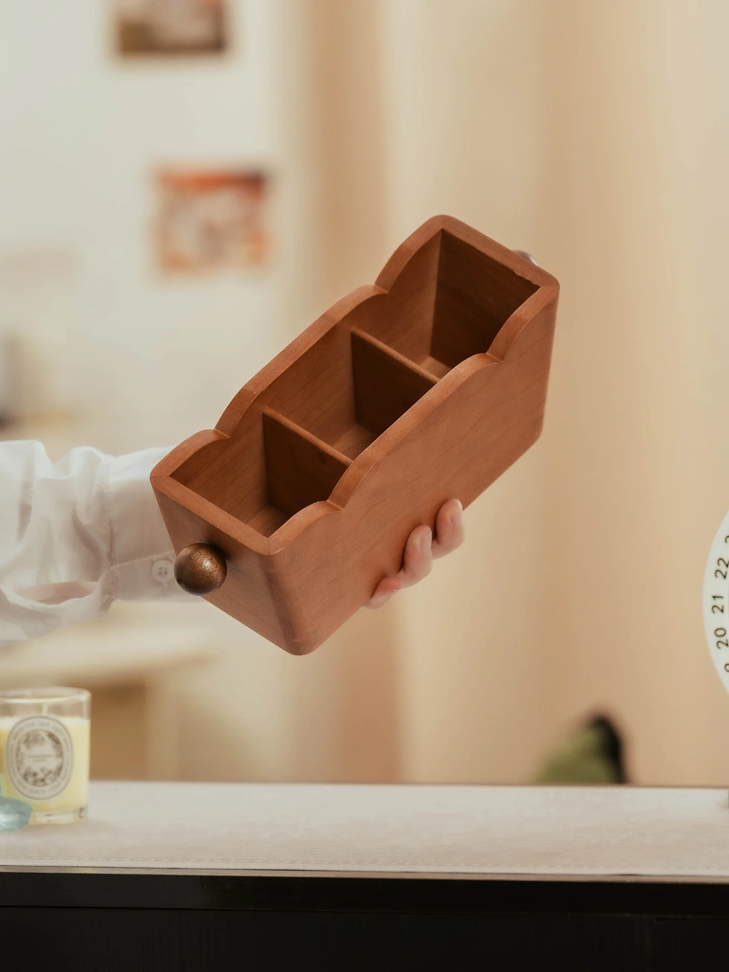 cherry-wood-remote-control-organizer-box-living-room-creative-storage-container-handmade-wooden-rectangular-box