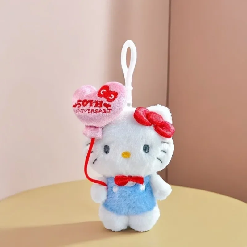 Sanrio Hallo Kitty Plüsch Puppe Schlüsselbund Cartoon Anime Nette KT Katze Mode Mädchen Rucksack Anhänger Kinder Spielzeug Urlaub Geschenke