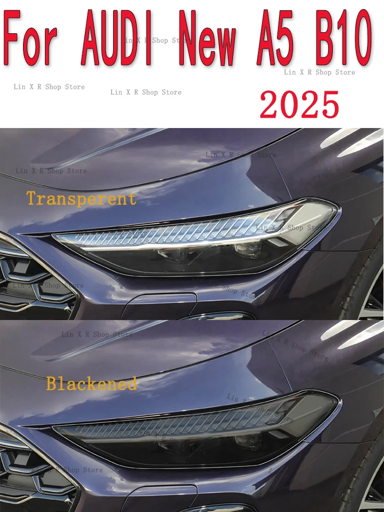 For AUDI New A5 B10 (2025)  Equator Sport Car Exterior Headlight Anti-scratch Front Lamp Transparent TPU Protective Film Sticker