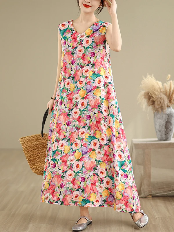 

Новинка 2025, большие размеры, V-Ne, длинный жилет с застежкой на талии, Sle Dr для женщин больших размеров, простое платье трапециевидной формы Ele