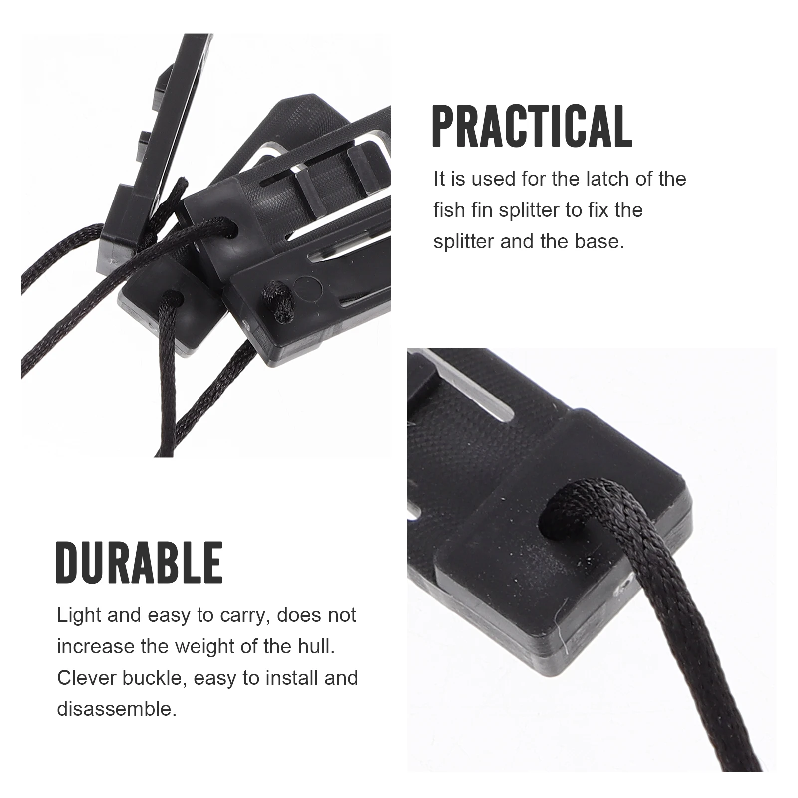 

4pcs Rubber Boat Accessories Water Splitter Latch Fixed Stern Rudder Base Components Surfboard Fin Catch Easy Pivoting Quick