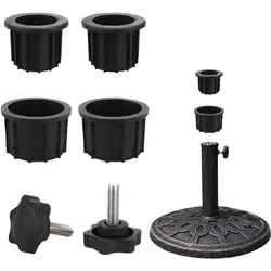 Replacement Parts Wind Resistance Thread Screw Umbrella Hole Ring Umbrella Base Hand Knob Patio Umbrella Bracket