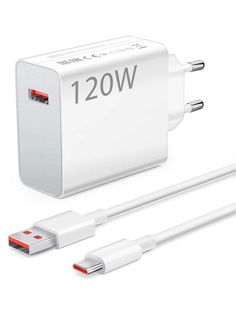 6A 120W EU Snelle USB Wandlader voor Xiaomi 11 12 13 14 15 Ultra Redmi Note 11T 12 13 POCO F6 X5 Pro Type C Turbo Oplaadkabel - afbeelding 2