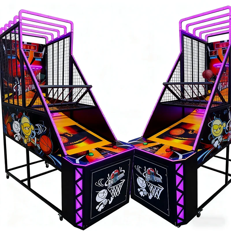 Basketball Arcade Game Machine Coin Operated LCD Score Display Adult Indoor for Game Center Amusement Park