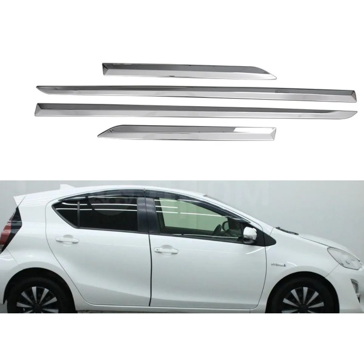 

For Toyota PRIUS 2012-2019 Car Body Decorative Strip Modification Decorative Strip Car Body Bright Strip Decorative Sticker