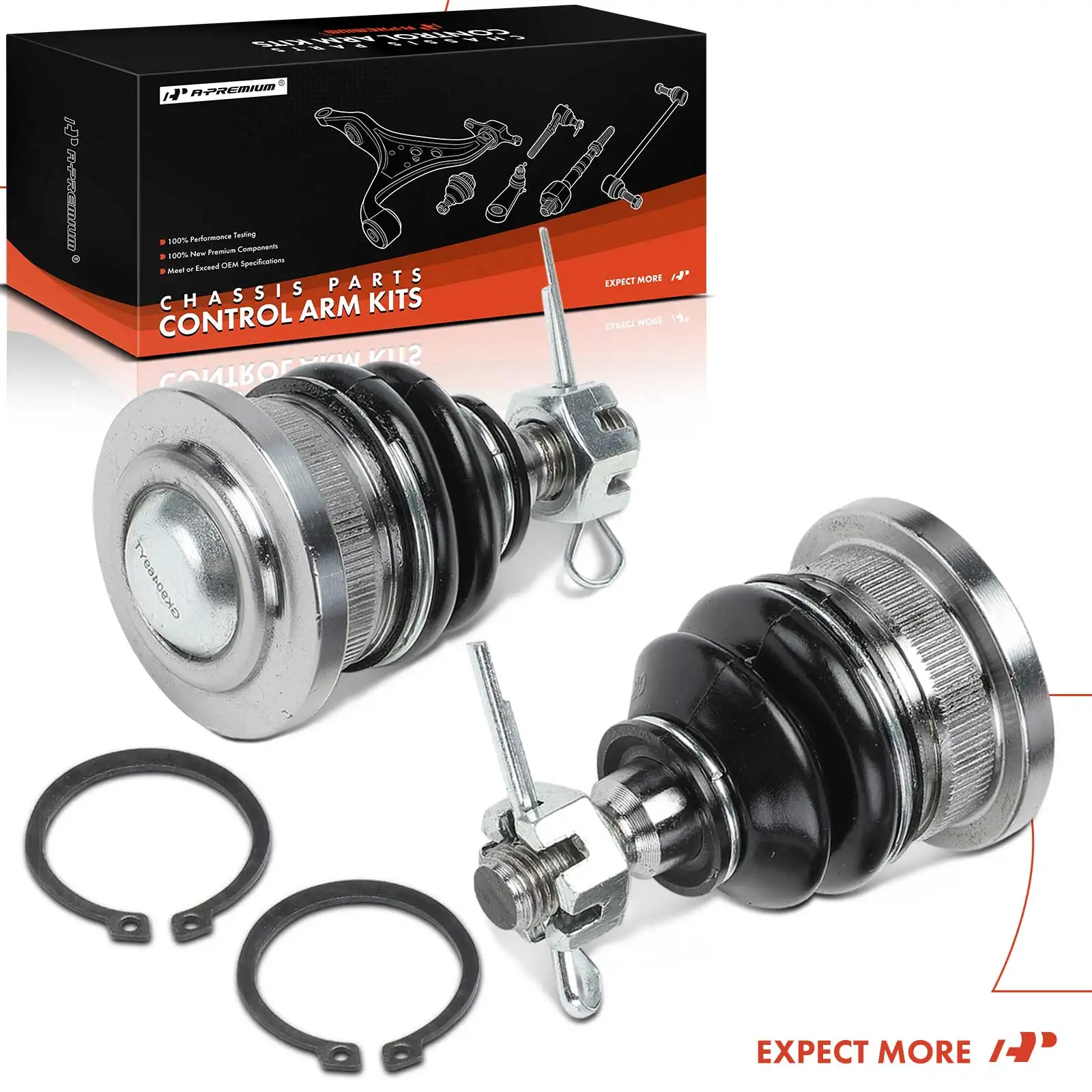 A-Premium 2x Front Left & Right Upper Ball Joint for Honda Civic 1992 1993 1994 1995 1996 1997 1998 1999 2000 Acura EL 1997 1998 1999 2000