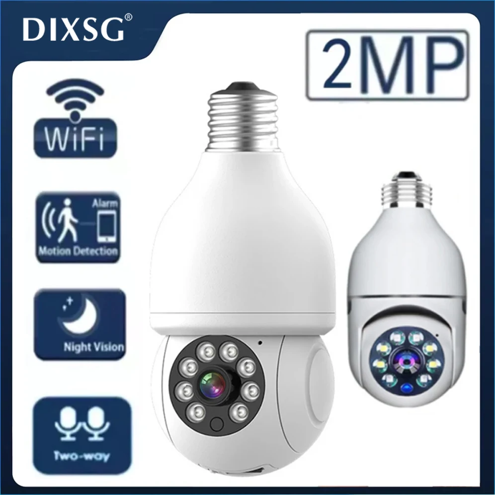 

1080P WiFi Camera Night Vision Two-way Voice Alarm PIR Human Detection Kamera Audio Full-color Night Vision Bulb ip cam