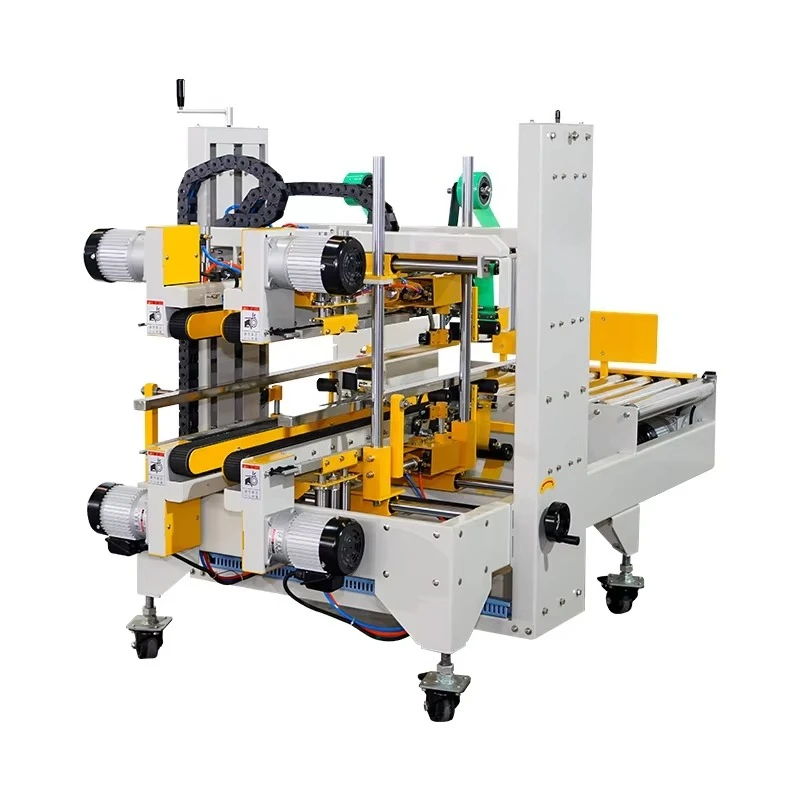 Semi-Auto Corner Edge Sealer H Type Top Bottom Drive Fast Taping 400ctn/H Custom