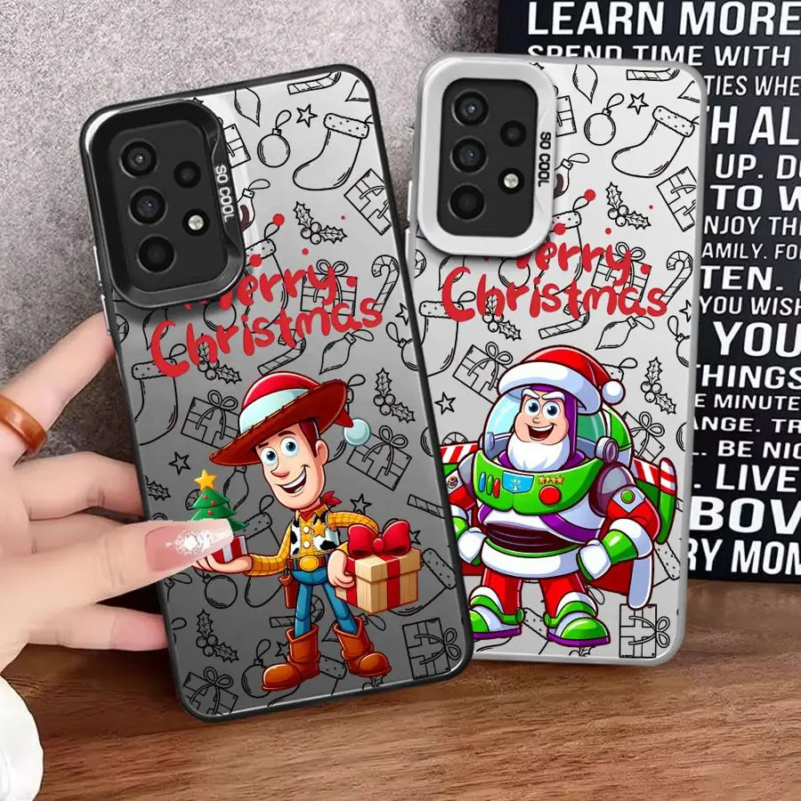 Case for Samsung Galaxy A54 A52 A14 A53 A34 A13 A12 A23 A33 A71 A32 A51 A24 A72 Silicone Phone Cover Christmas Disney Toy Story