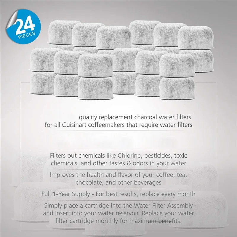 

B47B-Сменные угольные фильтры для воды для кофемашин Cuisinart для всех кофеварщиков Cuisinart