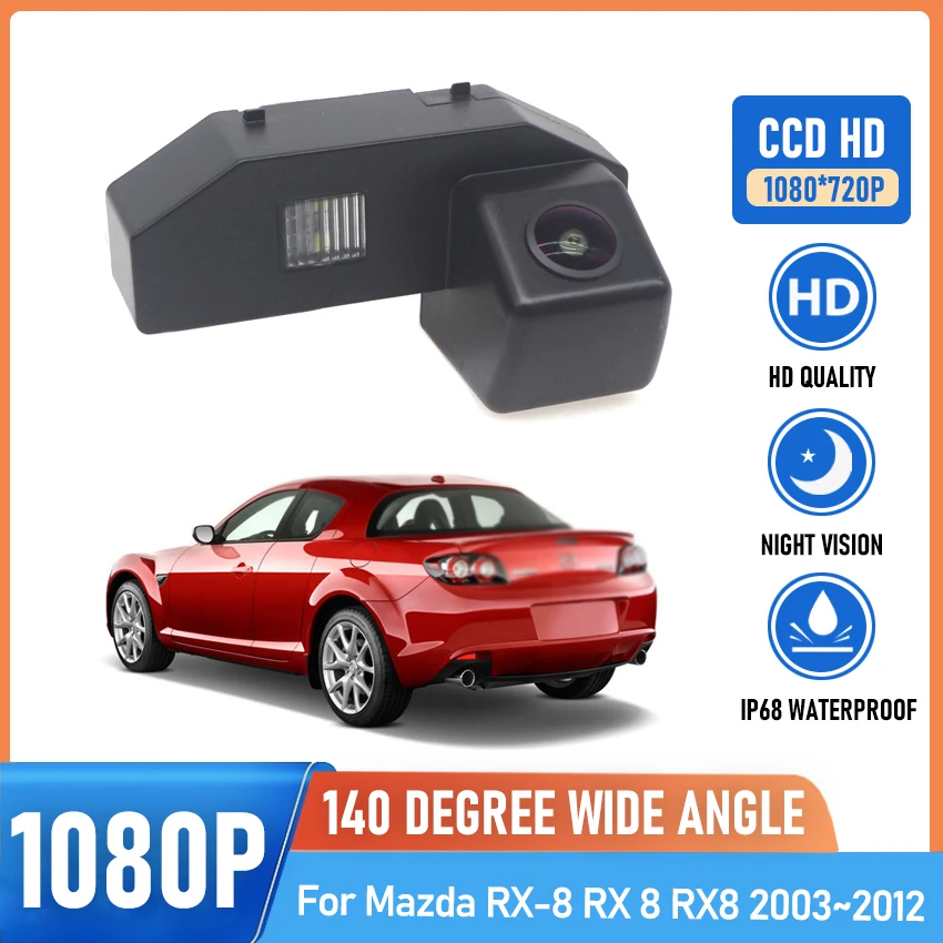 

Rear View Camera Reversing Camera Car Back up Camera HD CCD Night Vision Vehicle Cam For Mazda RX-8 RX 8 RX8 2003~2011 2012