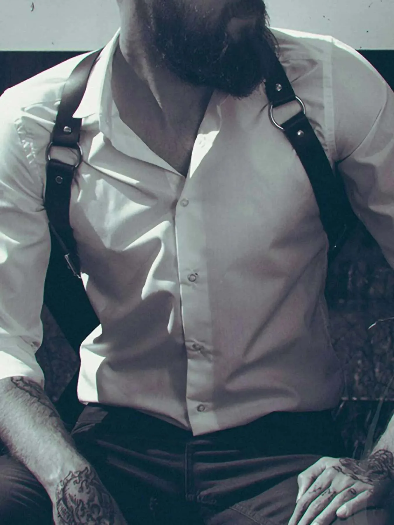 

Регулируемый ремень из искусственной кожи для мужчин — аксессуар в стиле панк-рок для модных личностей