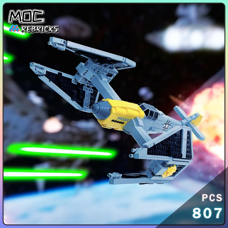 

MOC-189104 Imperial Spacecraft Sci-Fi Movie Warplane Building Blocks Model Technology Bricks Toy Kit Children's Birthday Gift