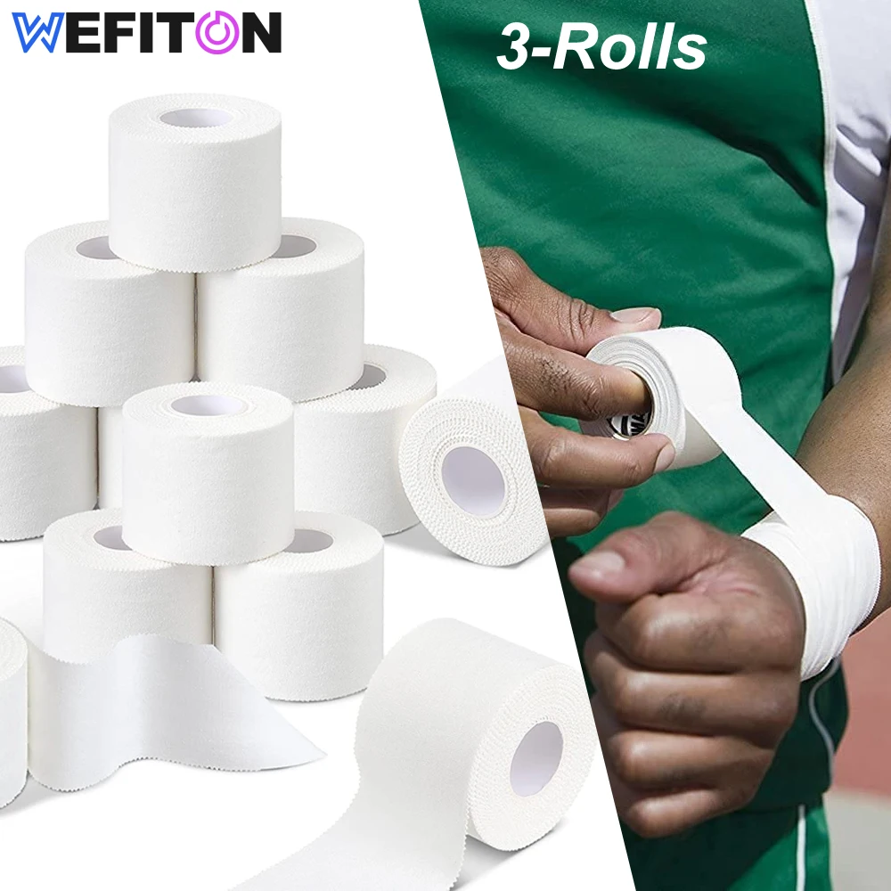 3-Rolls Foam Sport Underwrap Athletic Foam Tape Sports Pre Wrap Athletic Tape for Ankles Wrists Hands and Knees