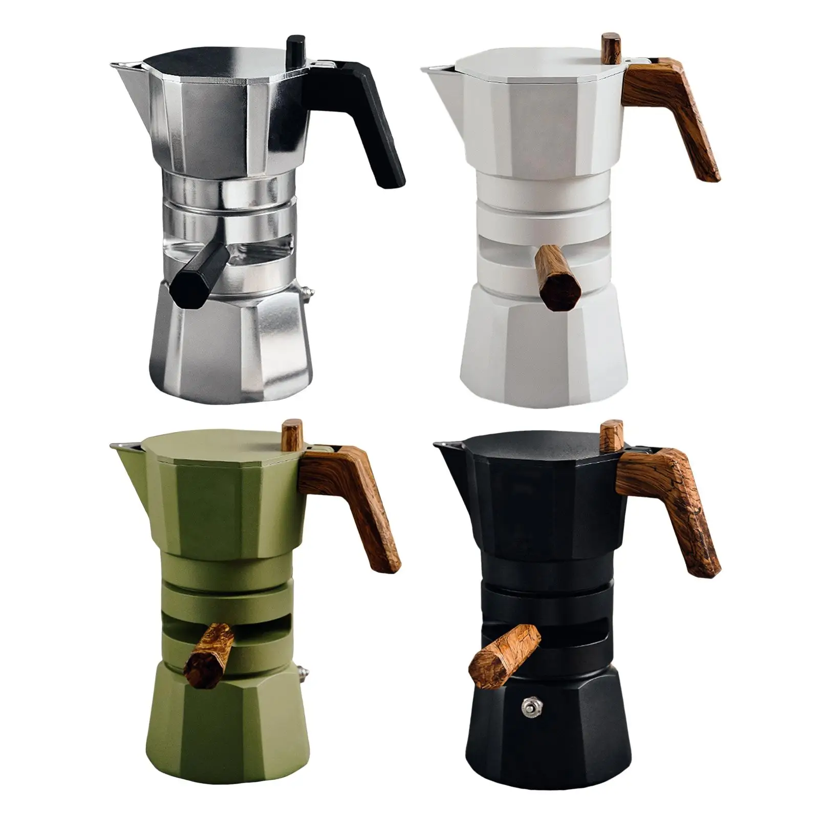 

Coffee Maker Makes Delicious Coffee for Serving 2 Cups Easy to Use Aluminum Coffee Maker Pot for Home Office Camping Bar