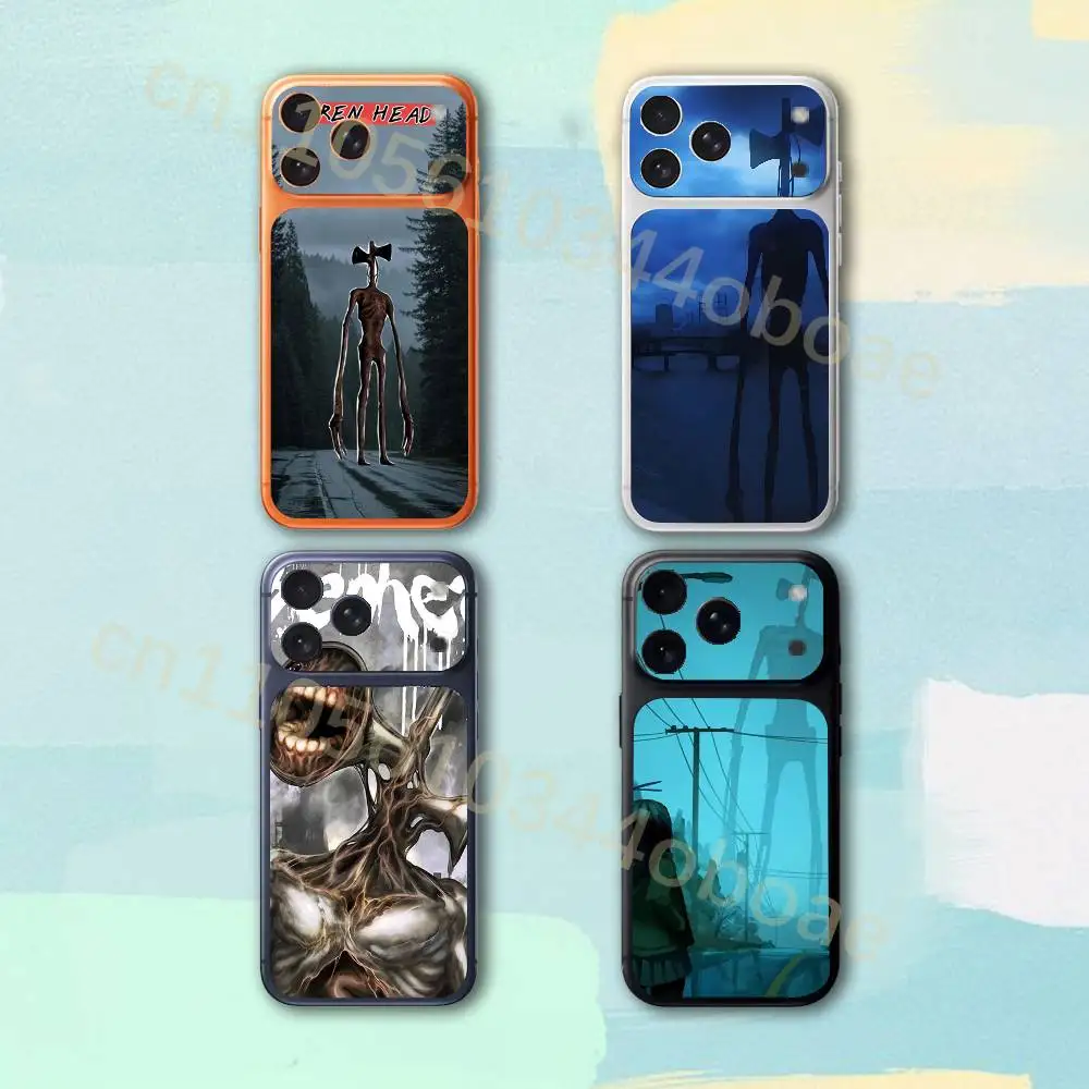 

Urban Legend Siren Head For iPhone 17pro,17pro max Carmere and Back Cover Decal Wrap Skin Colorful Rear Protective Sticker Film