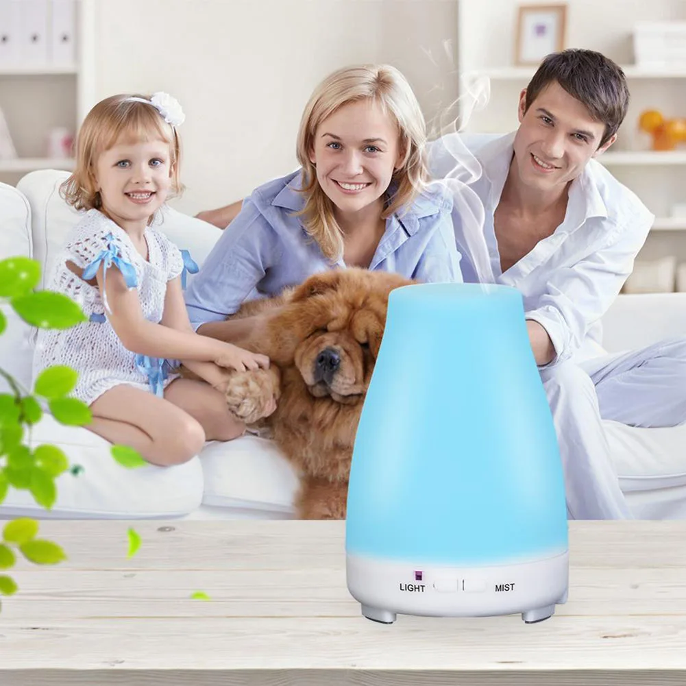 ABJT-Electric Aroma Diffuser Air Humidifier Essential Oil Diffuser Aromatherapy 7 Color Night Light For Home Office