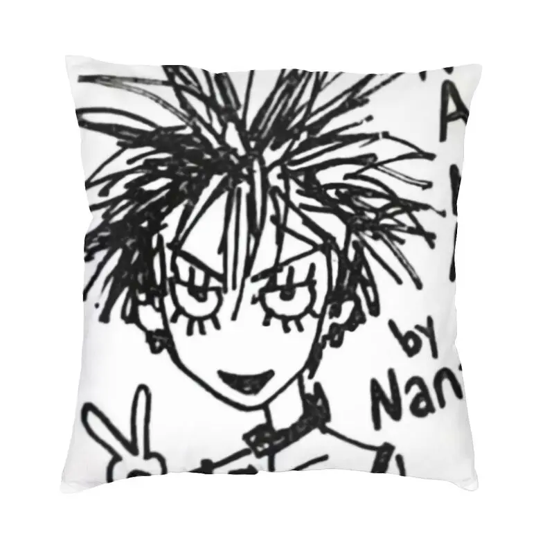 Shoujo Manga Anime Nana Pillow Case 45x45cm Sofa Nordic Cushion Cover Soft Pillowcase