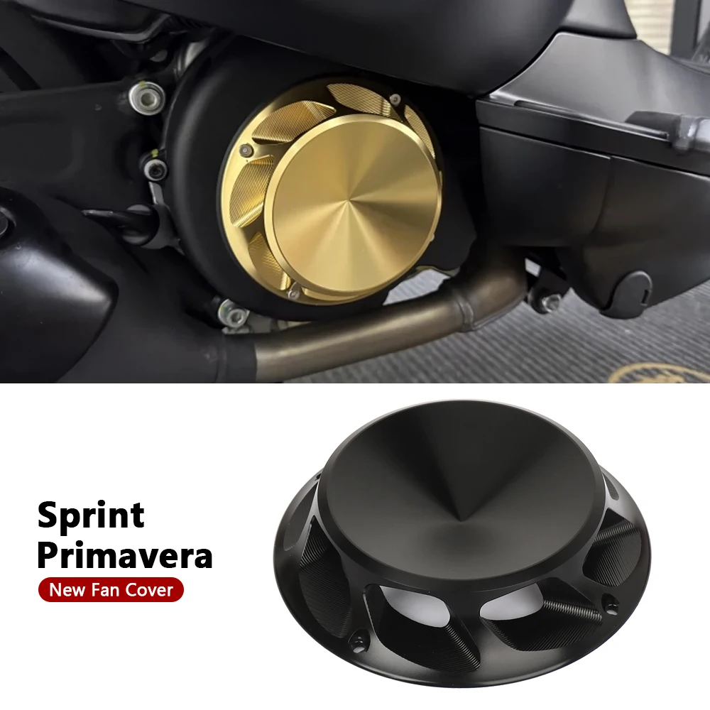 

For Vespa Sprint150 Sprint 150 Primavera 150 New Fan Cover Motorcycle CNC aluminum Engine Radiator Cover Accessories