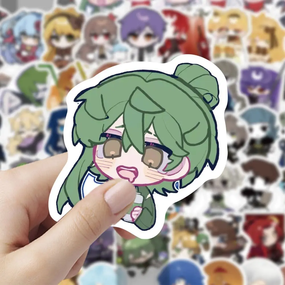 Netzach Cute Action Figures Anime Library Of Ruins 60 pcs set Q Version Cute Cartoon Mobile Phone Stickers Children's Gift Toys