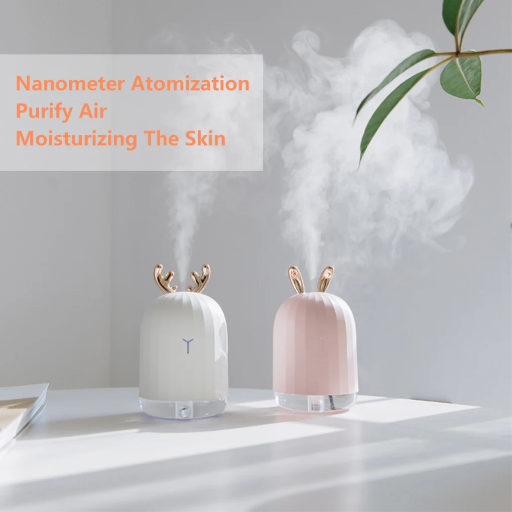 220ml Sonic Air Humidifier Aroma Essential Oil Diffuser Home Car LED Night Lamp Fogger Mist Maker