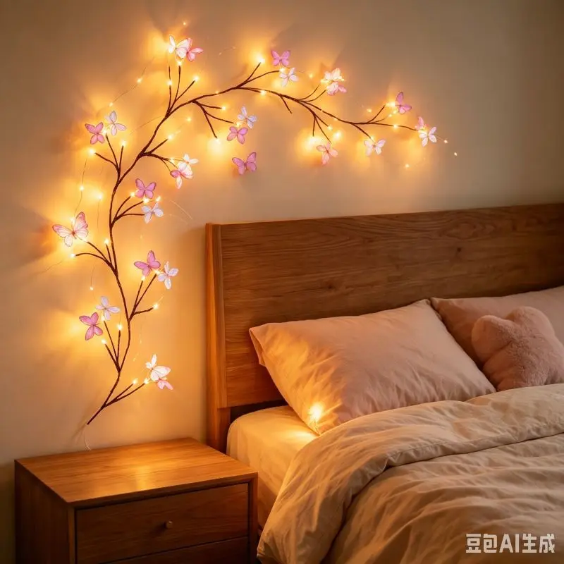 USB LED Butterfly Branch Light Creative Twig Lamp Warm Glow Decorative Lighting for Home Party Wedding