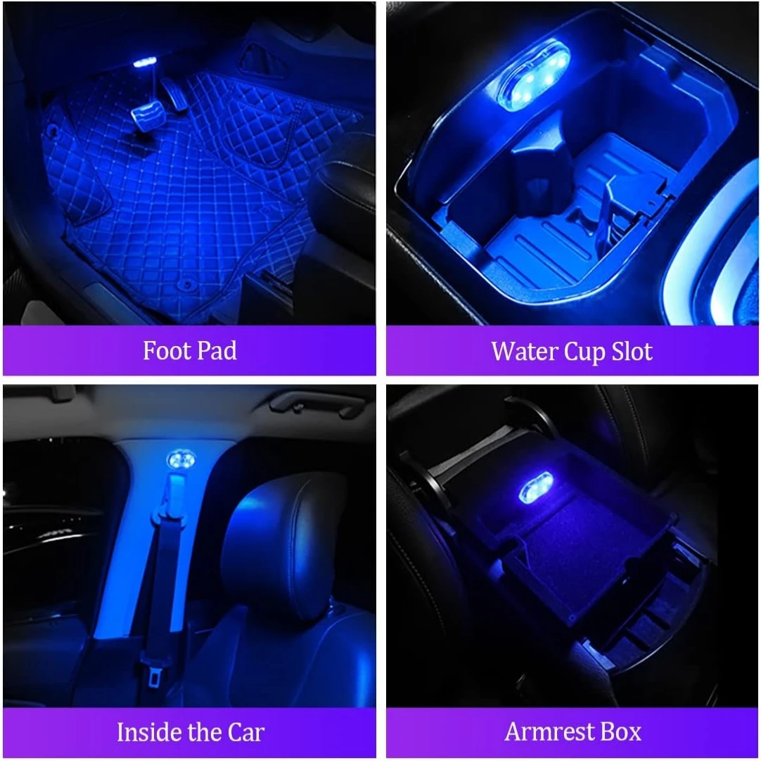 2024 Touch Sensor USB LED Interior light LED Lamp Car Ceiling Lamp Reading Light Car Decorations Roof Interior Lighting