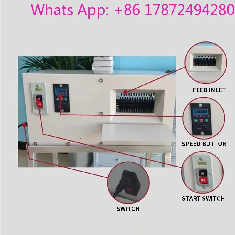 Desktop Version Flowers Thorn Removal Machine 550W Commercial 220V Electric Rose Flower Deburring Root Cutting Machine