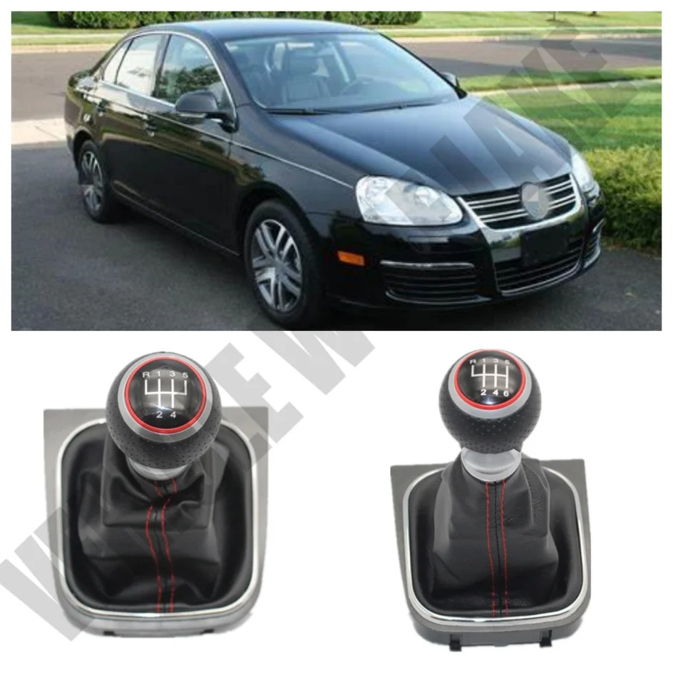 

For VW Jetta 2006 2007 2008 2009 2010 2011 2012 2013 2014 5 Speed 6 Speed Gear Stick Shift Knob With PU Leather Boot