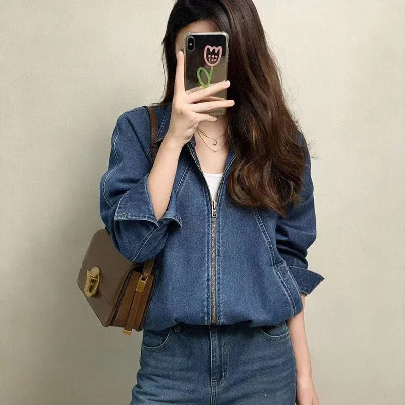 2026 Spring Autumn New Exquisite Short Wash Denim Jacket Women Loose This Year Popular Explosions Coat Female Casual Ladies Tops
