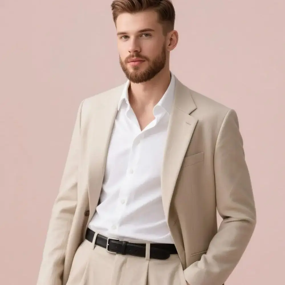 

Мужской костюм, деловой пиджак с лацканами, брюки, комплект из 2 предметов, свадебные платья, приталенный смокинг, вечерняя мужская одежда