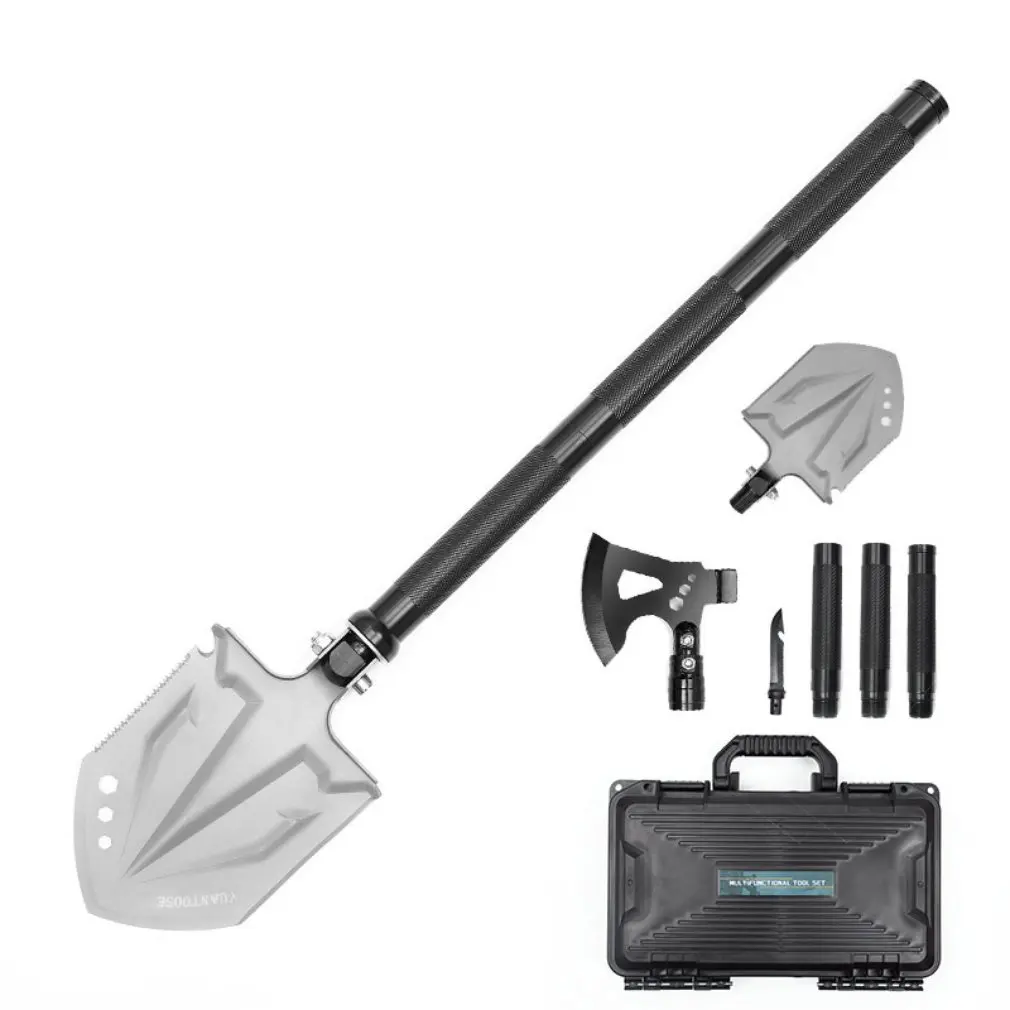 Multifunction Shovel Axe Set Outdoor Camping Tools Survival Folding Shovel Garden Dig Tools Kit For Off-road,Beach,Soil And Snow