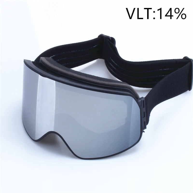 NONE Große Ski-Snowboardbrille für Damen und Herren, Skibrille, Maske, UV 400, Schneeschutz über Brille, für Erwachsene, doppelt, beschlagfrei, zylindrisch 7