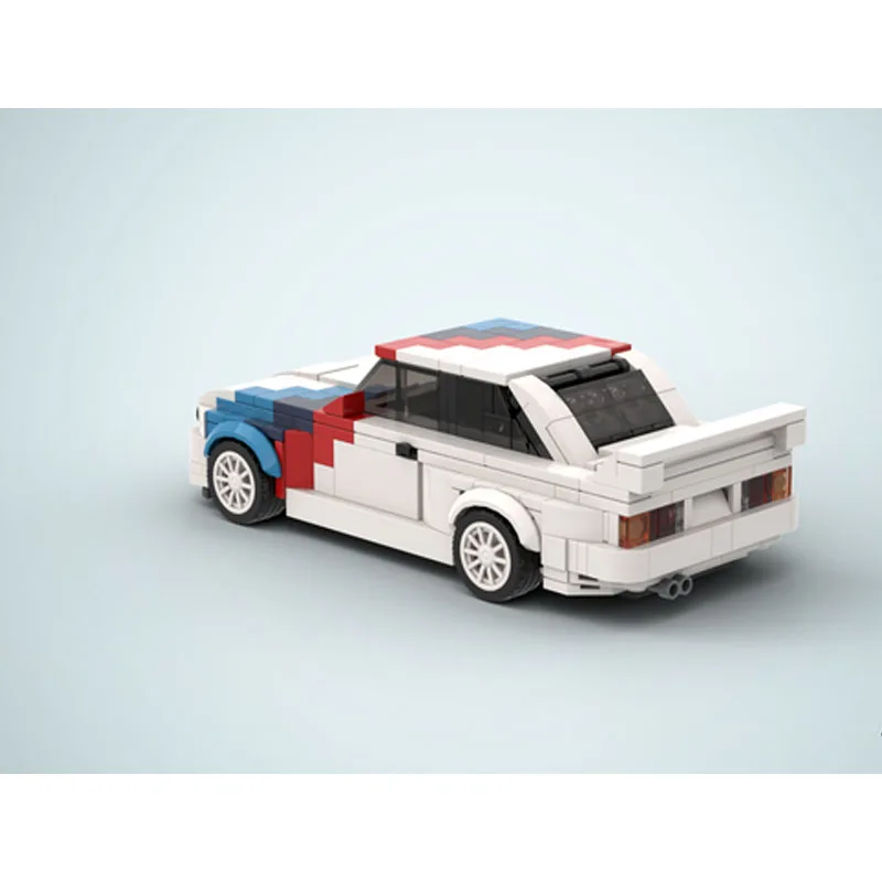 MOC-53544 white racing car splicing block model 455PCS adult and children puzzle education birthday Christmas toy gift ornaments