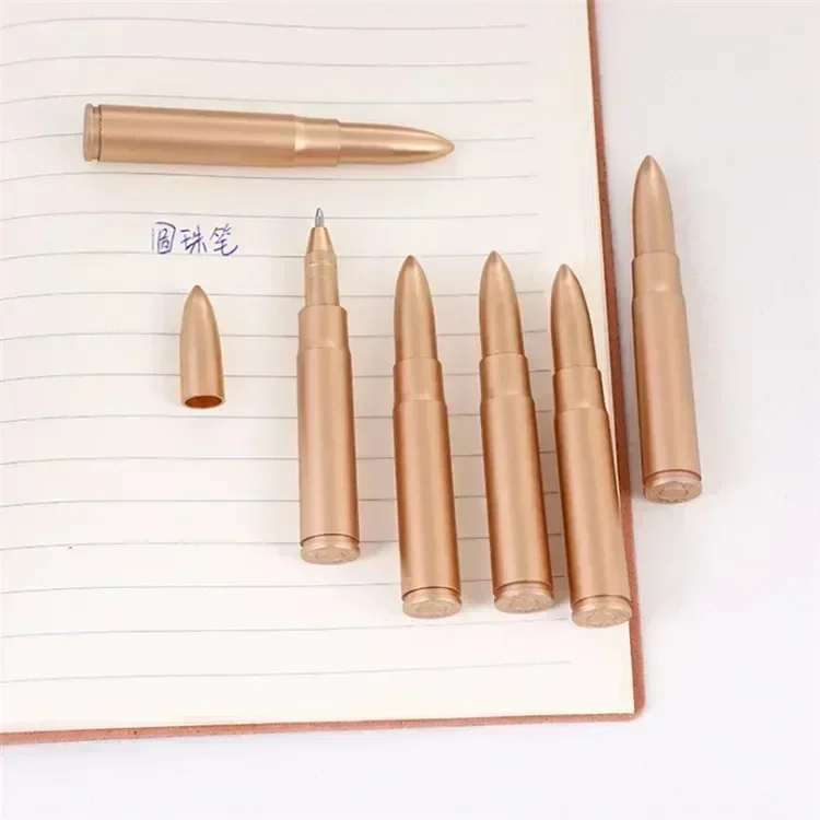 Creative Retro Bullet Shaped Ballpoint Pen Simulation Weapon Gun M4A1 Gel Pen Promotion Small Gift Stationery School Supplies