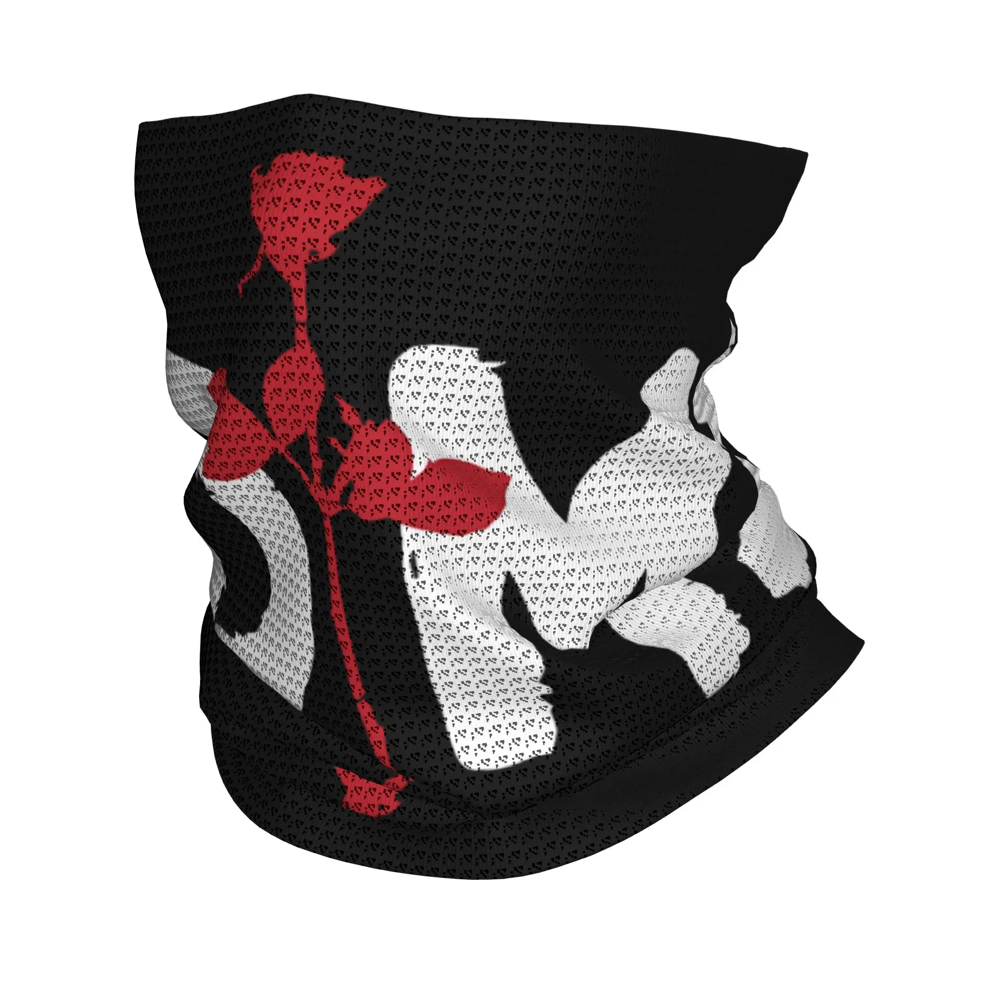 

Custom Electronic Rock Depeche Cool Mode Neck Gaiter Women Men Windproof Winter Bandana Scarf for Cycling