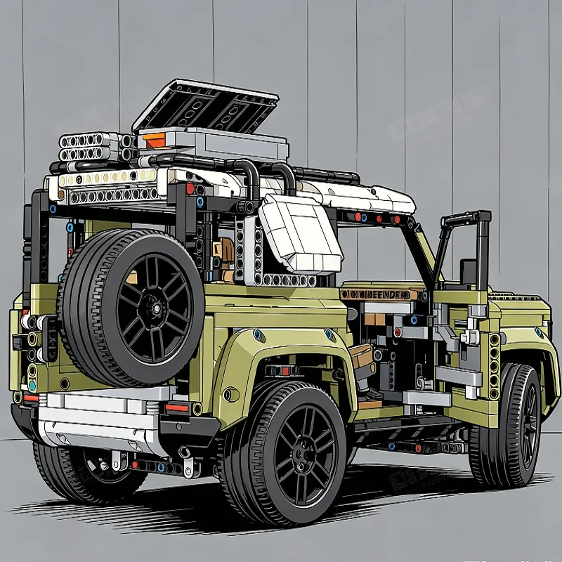 Light Kit For Technic Series Defender Car Model DIY Toys Set Not Included Building Blocks view 5
