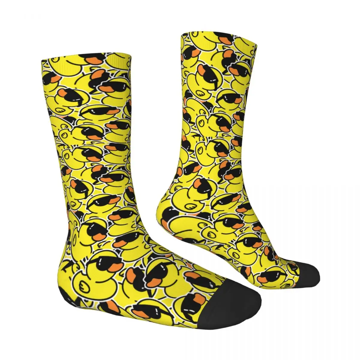 Cute Cartoon Ducks Socks Male Mens Women Autumn Stockings Printed