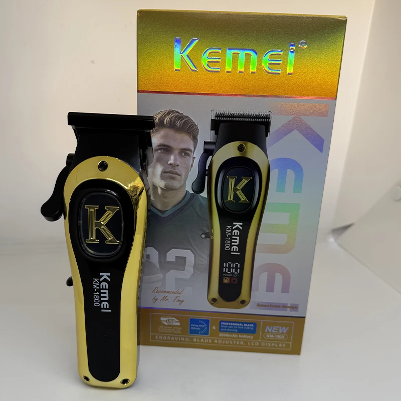 

Kemei NEW USB Fast Charging Clippers Barber Machine 1200MA Rechargeable Cordless Hair Trimmer Kemei Electric Hair Clipper