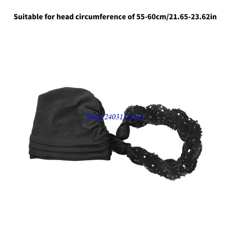 634C قبعة مريحة متعددة الوظائف قبعة مصنوعة يدويًا ناعمة قبعة ذات أنماط وطنية للحفلات والتجمعات الاجتماعية #6