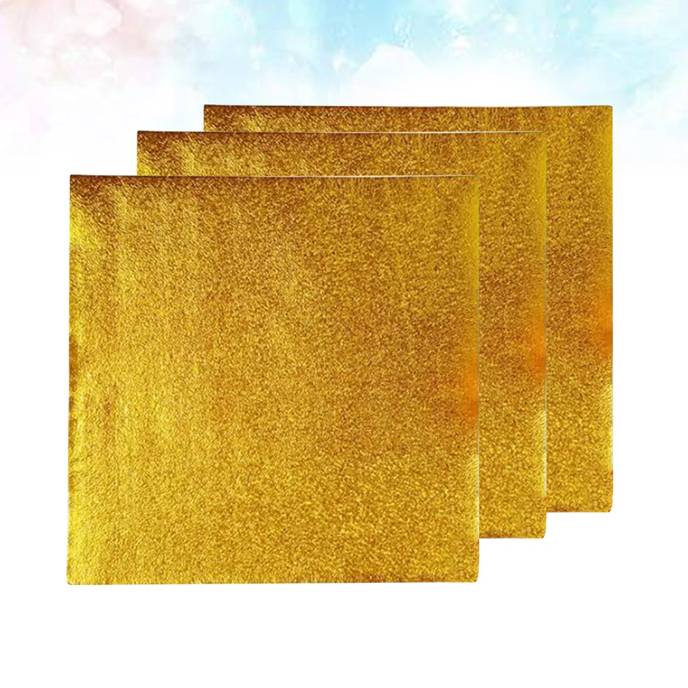 200 Pcs Gold Wrapping Paper Gummies Candy Foil for Gift Packaging Wrappers Food